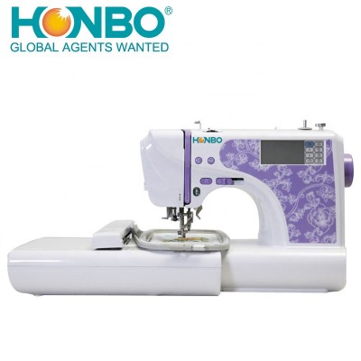 HB-1500A multifunction family household embroidery seiwng machine for home