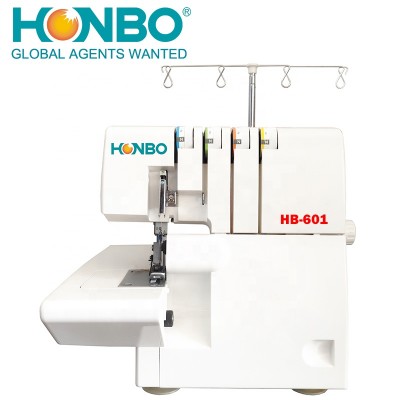 HB-601 Wholesale Top Quality 4 thread overlock sewing machine price